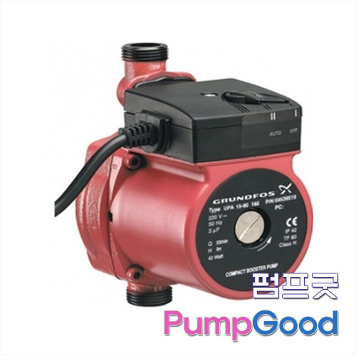 UPA15-90 저소음가압펌프/그런포스펌프/아파트수압이약한곳/가정용펌프/급수용펌프